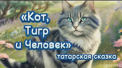Кот, тигр и человек (татарская сказка). Аудиосказка для детей слушать