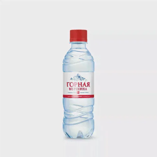 Минеральная вода Горная вершина 0,33 л, с газом, ПЭТ, уп. 12шт.