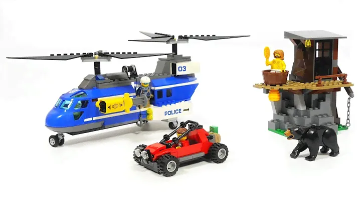 Build Lego Police Helicopter -  Lego City 60173 Mountain Arrest