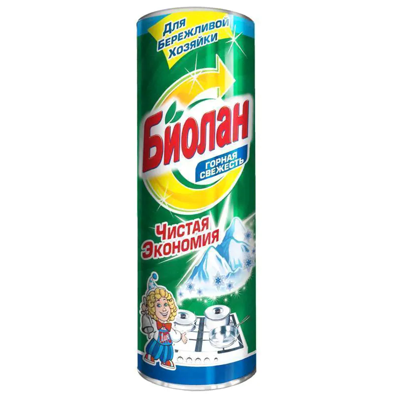 Средство чистящее Биолан "Горная свежесть", порошок, 400г-0