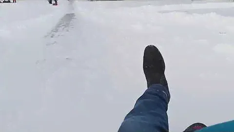 Отличная горка в п.Красный камень на оз.Увильды