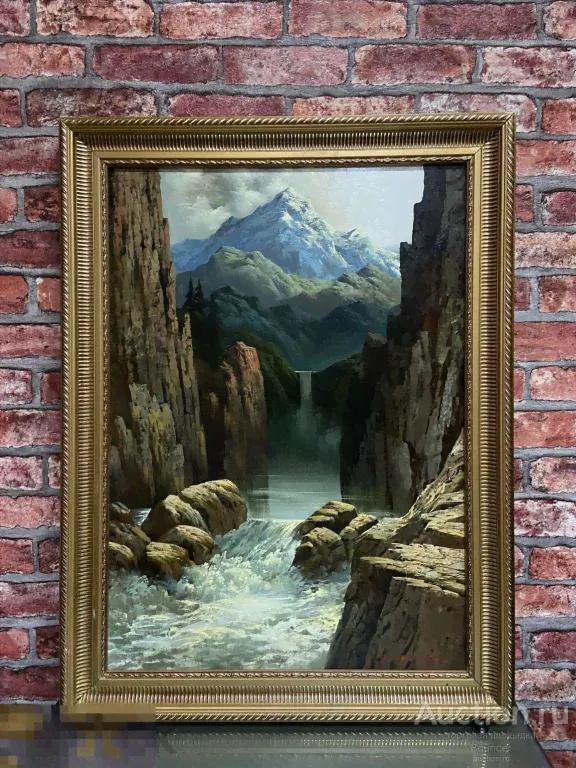 Картина &quot;Горная река&quot;. Холст, масло. Боровский А.Ю. 2008 год