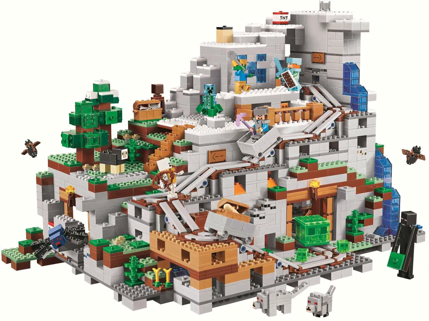Конструктор Горная пещера, аналог Lego Майнкрафт 21137-2