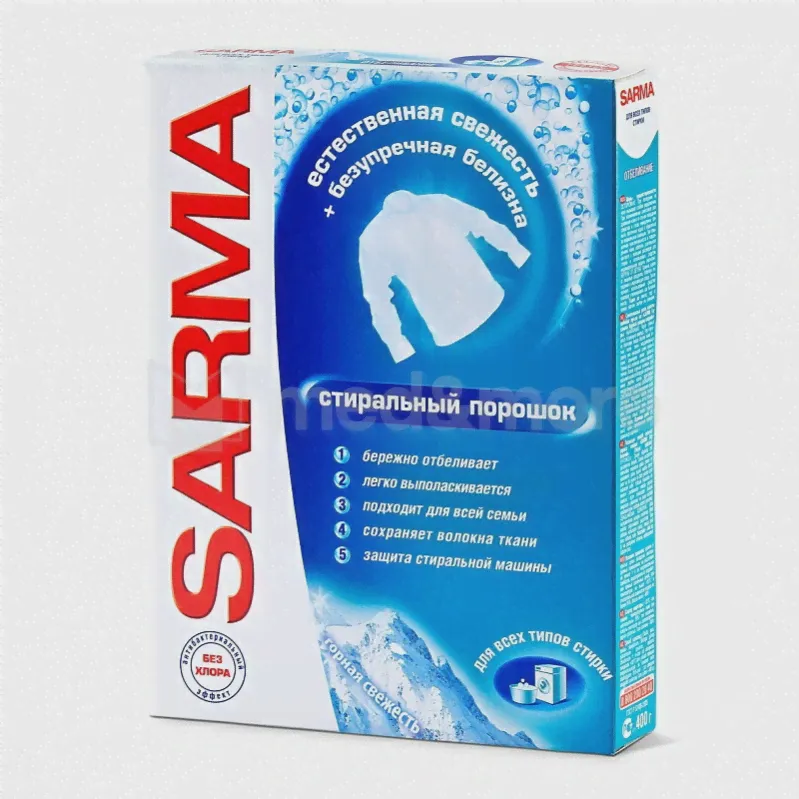 Стиральный порошок Sarma Горная свежесть универсальный 400 гр.-0