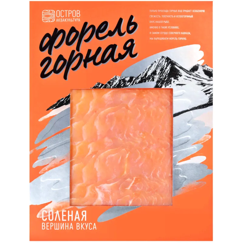 Форель Горная слабосоленая филе-слайсы, 100г-1