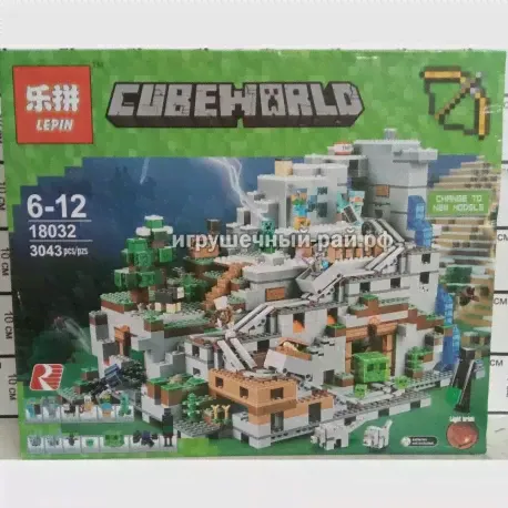 Конструктор Майнкрафт "Горная пещера" (Lepin, 3043 дет) 18032