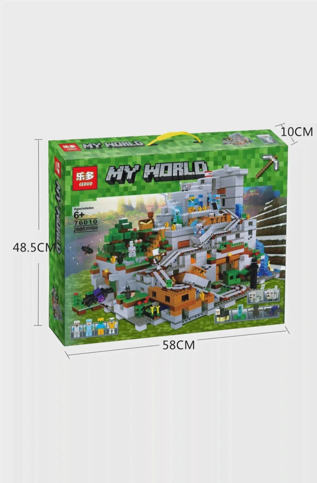 Гонструктор Майнкрафт Горная пещера (Minecraft) 2688 деталей My World 76010 (art.: 3920bf6d76070)-1