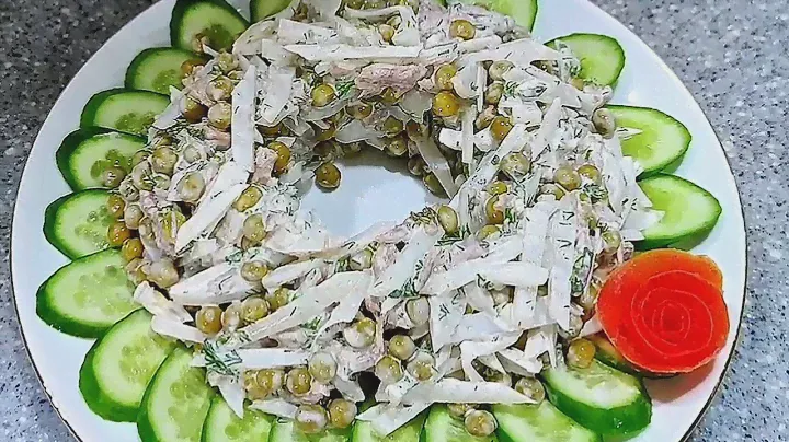 Салат 🥗 Таджикистан 🇹🇯 Salad 🥗 Tajikistan Горный лук Анзур маринованный