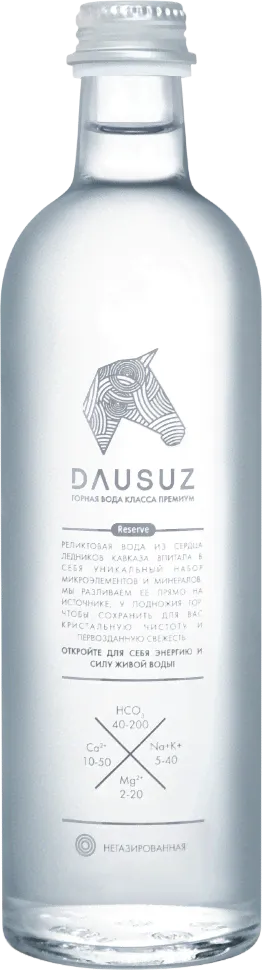 Реликтовая минеральная горная вода Dausuz/Даусуз негазированная СТЕКЛО 0,5 л (12 штук)-0