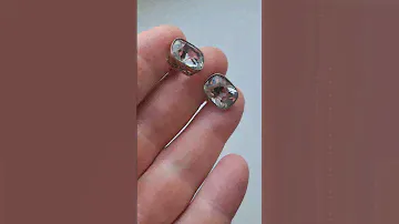 Запонки Серебро Горный Хрусталь СССР