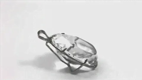 Кулон, горный хрусталь.