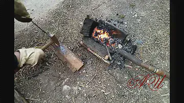 Простейшее кузнечное горно ч.2 и изготовление двух клюкарз.
