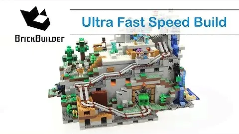 LEGO MINECRAFT 21137 The Mountain Cave - Fast Speed Build for Collecrors