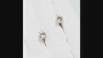 Серьги из золота с горным хрусталем