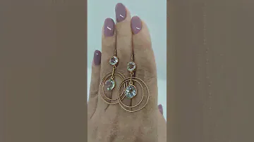Серьги серебро Ссср, горный хрусталь