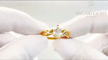 Арт. 10458/1 Кольцо с горным хрусталем, золото 585 пробы