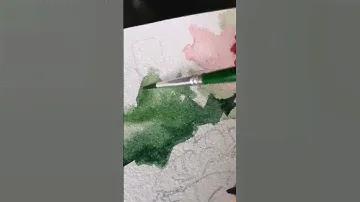 Акварельная бумага из 100% хлопка + техника мокрым по мокрому = секрет красивых работ ❤️ #watercolor