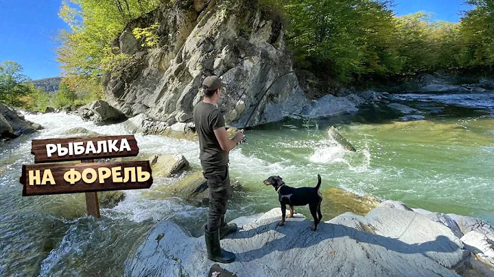 Рыбалка на форель! Ловушка запруд на форель. Лесная кухня в каменном домике.