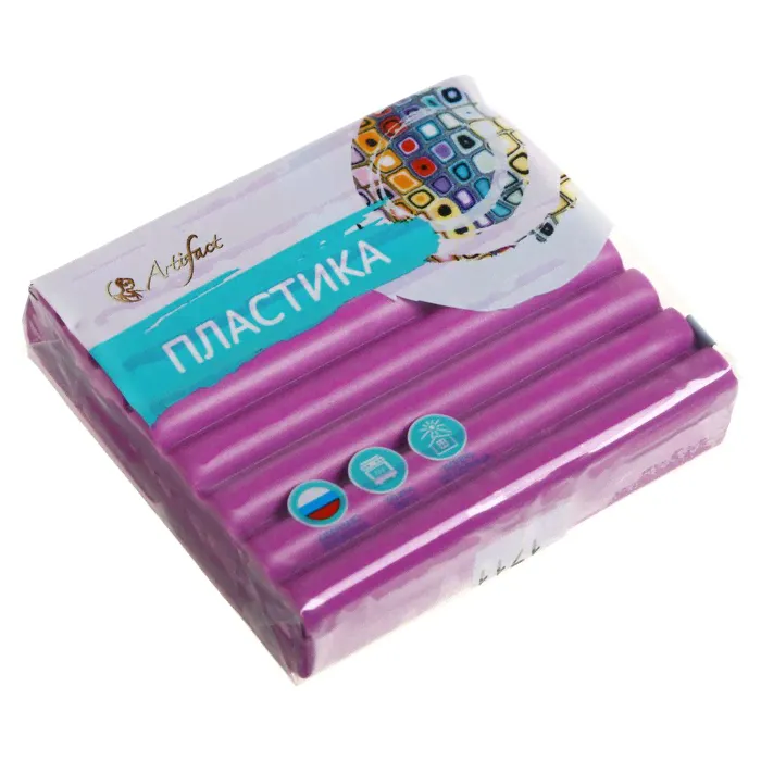 Пластика - полимерная глина, 56 г, "Цветочная коллекция", горная лаванда