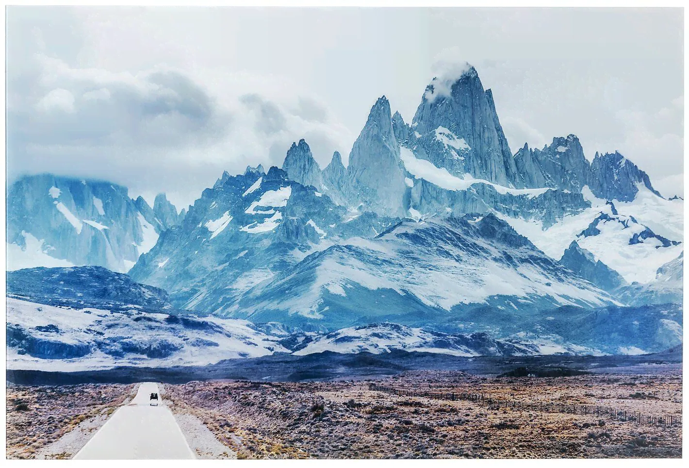 KARE Design Картина Road To The Mountains, коллекция "Горная дорога" 150*100*4, Полипропилен, Стекло, Мультиколор-3