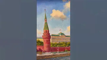 Картина маслом на холсте «Москва» 50х70. Цена 27.000 рублей.