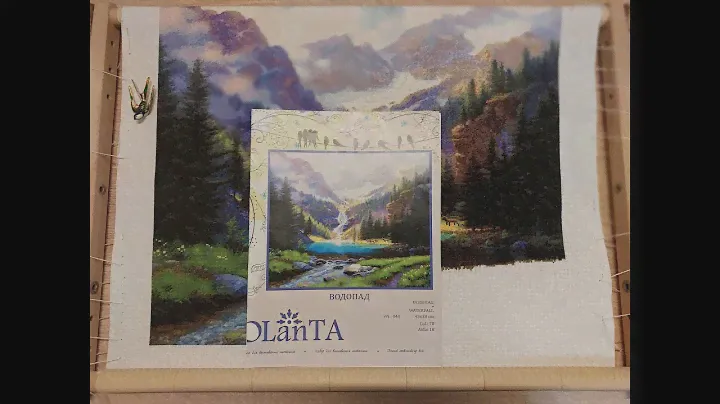 OLanTA "Водопад". Седьмой этап. Вышивка крестиком