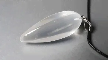 Горный хрусталь, 50*20 мм., серебро, кулон, 1005КЛГ
