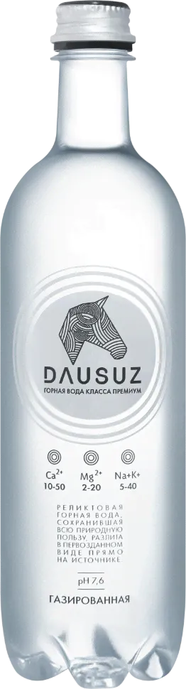 Реликтовая минеральная горная вода Dausuz/Даусуз газированная ПЭТ 0,75 л (12 штук)-0