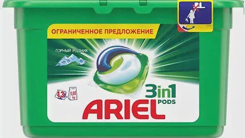 Обзор Капсулы для стирки Ariel 3 в 1 Горный Родник из Rozetka