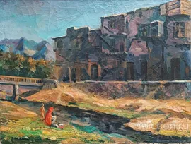 "Горная река" холст масло 2000-е годы