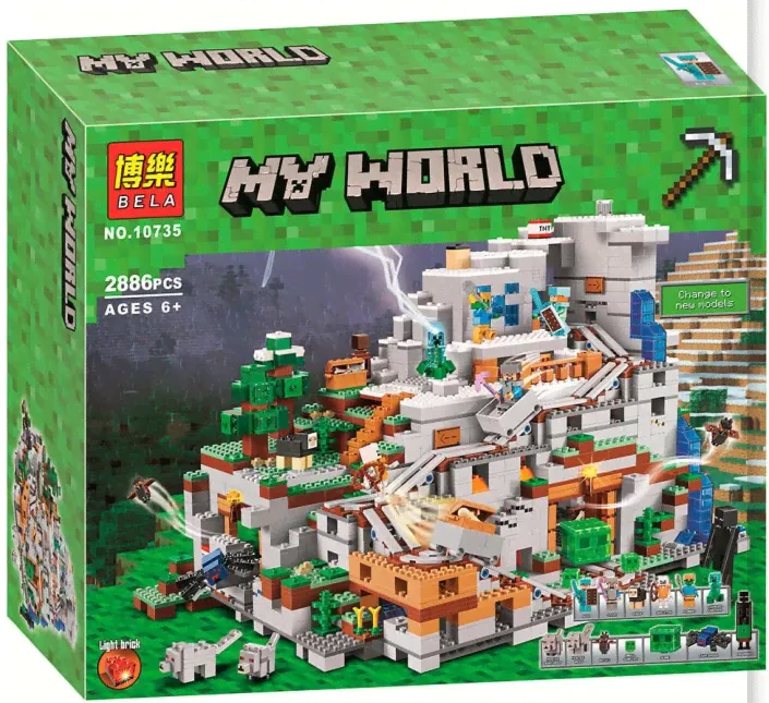 Лего BELA My World "Горная пещера" 10735, 2886 деталей-0