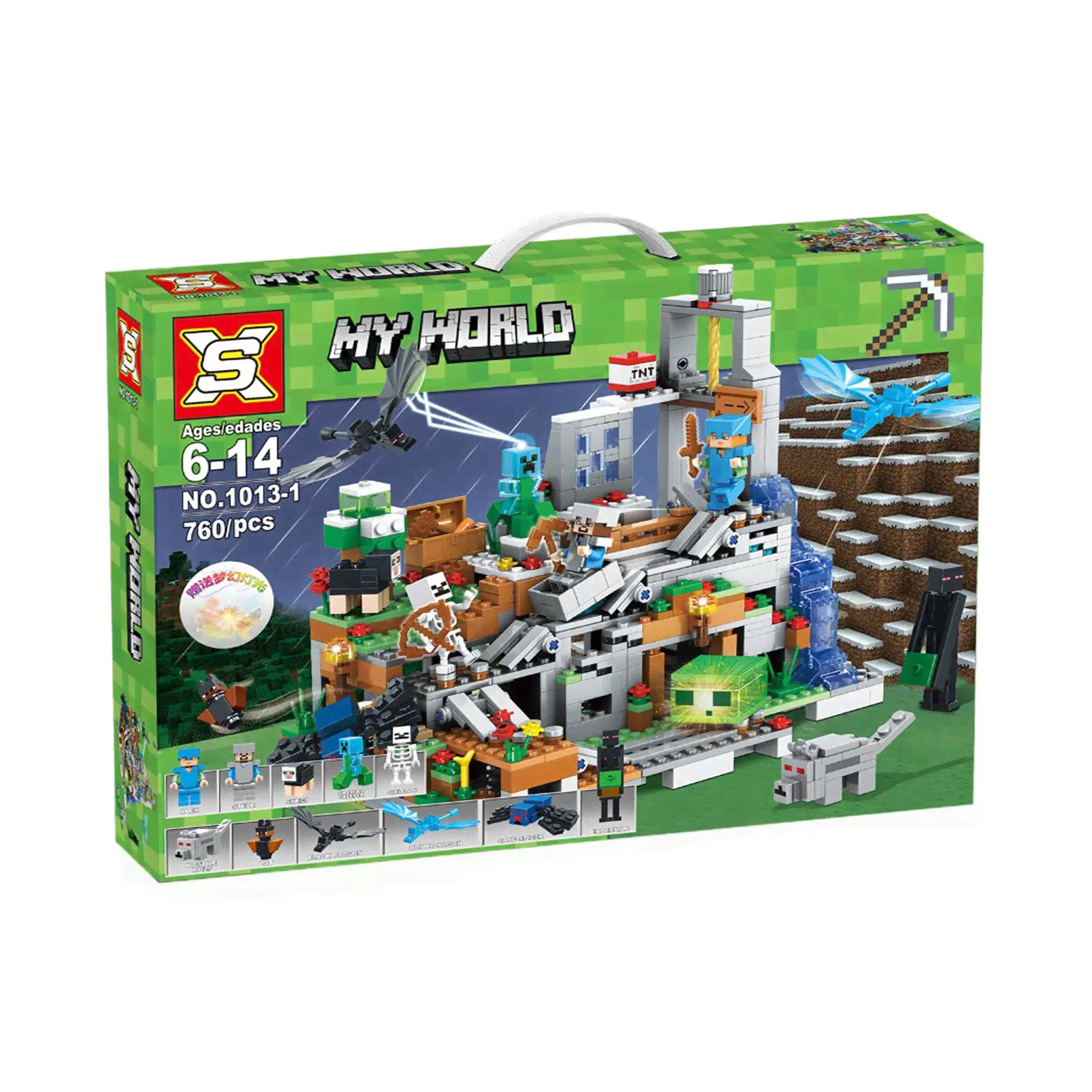 Конструктор Minecraft Горная пещера SX