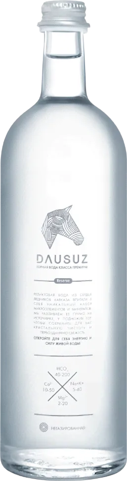 Реликтовая минеральная горная вода Dausuz/Даусуз негазированная СТЕКЛО 0,85 л (9 штук)-0