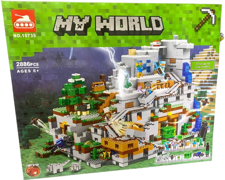 Конструктор Bella Minecraft Горная пещера 10735, деталей 2886 шт
