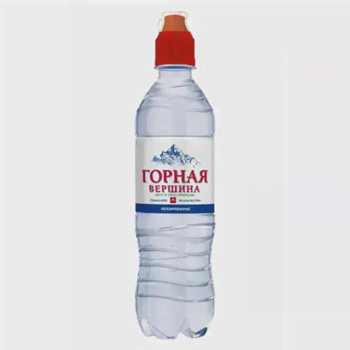 Минеральная вода Горная вершина 0,5 л, спортлок, ПЭТ, уп. 12шт.-0