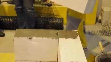 Кладка из газобетона сибит