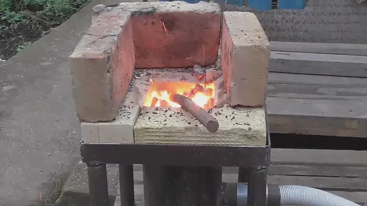 Мини горн на углях