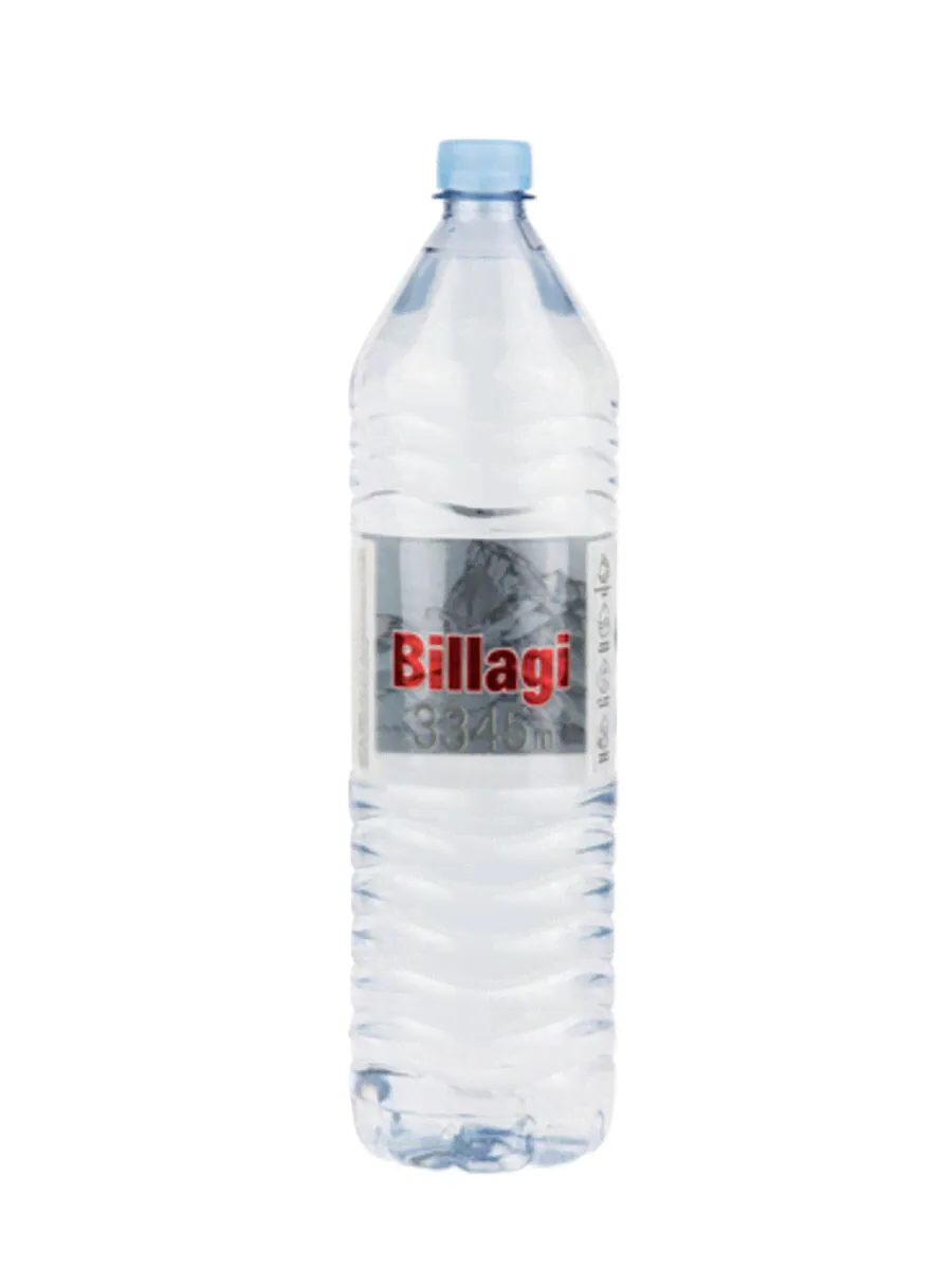 Вода природная, питьевая, ледниковая, горная, негазированная Billagi-0