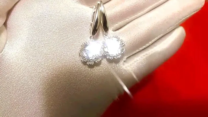Серьги из серебра с горным хрусталем и фианитами Sokolov 92021353