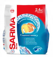 Стиральный порошок Sarma Актив Горная свежесть универсальный 2,4 кг