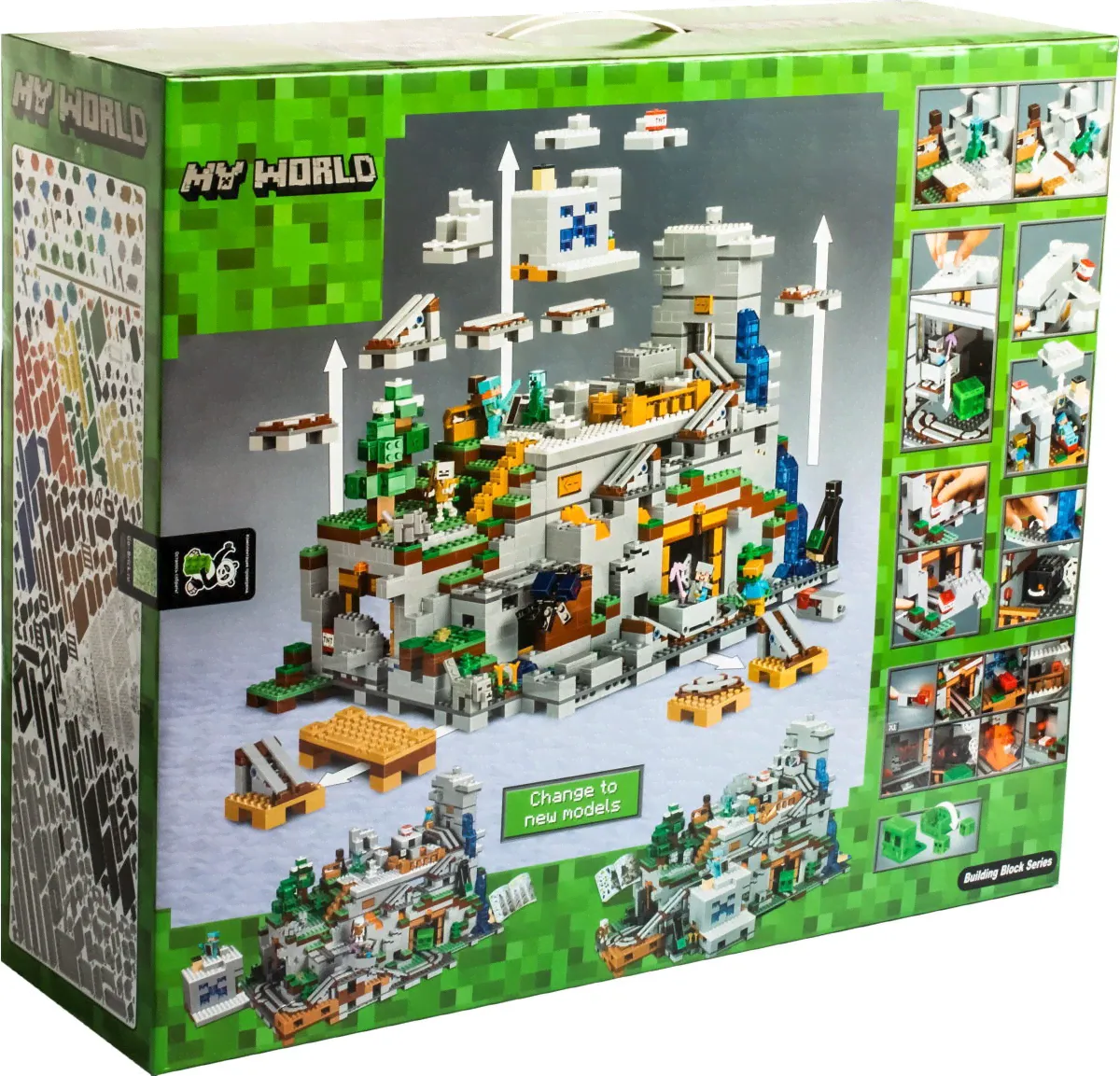 Конструктор Горная пещера, аналог Lego Майнкрафт 21137