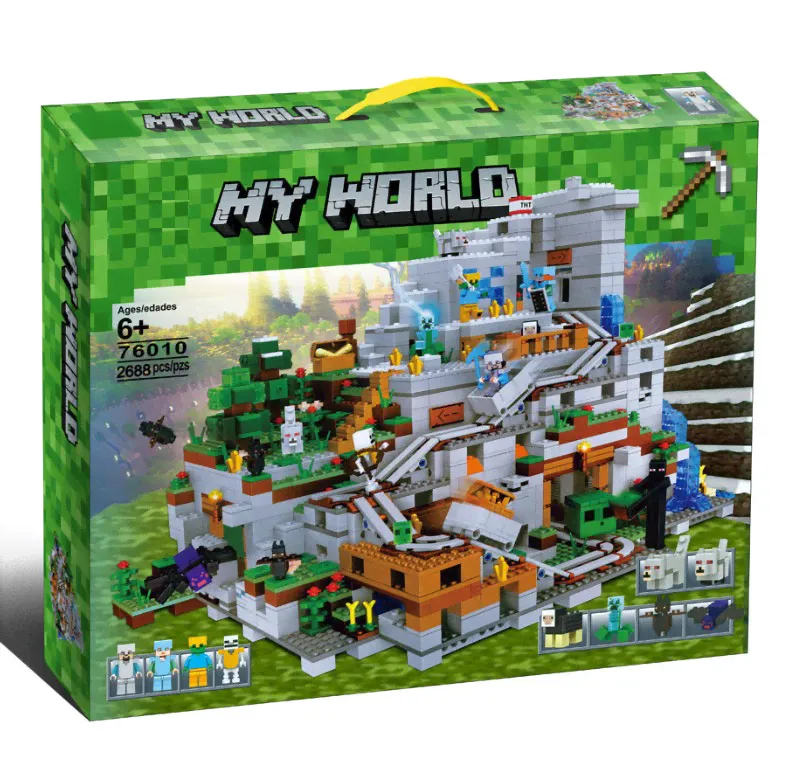 Конструктор Minecraft My World «Горная пещера»-0