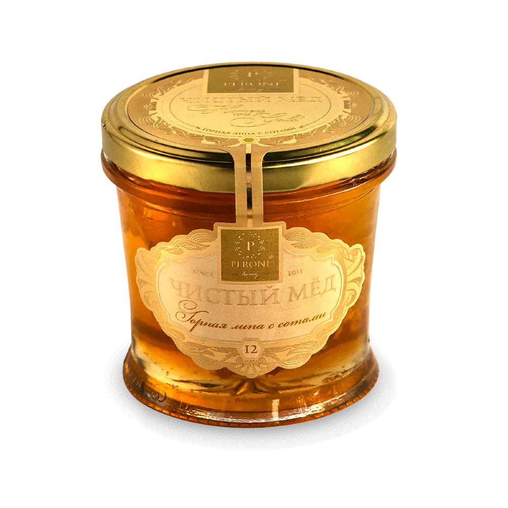 Мёд натуральный "Горная липа с сотами", 290 г, Peroni Honey