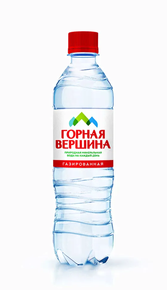 Вода "Горная Вершина" газированная 1.5 л (6 шт) ПЭТ
