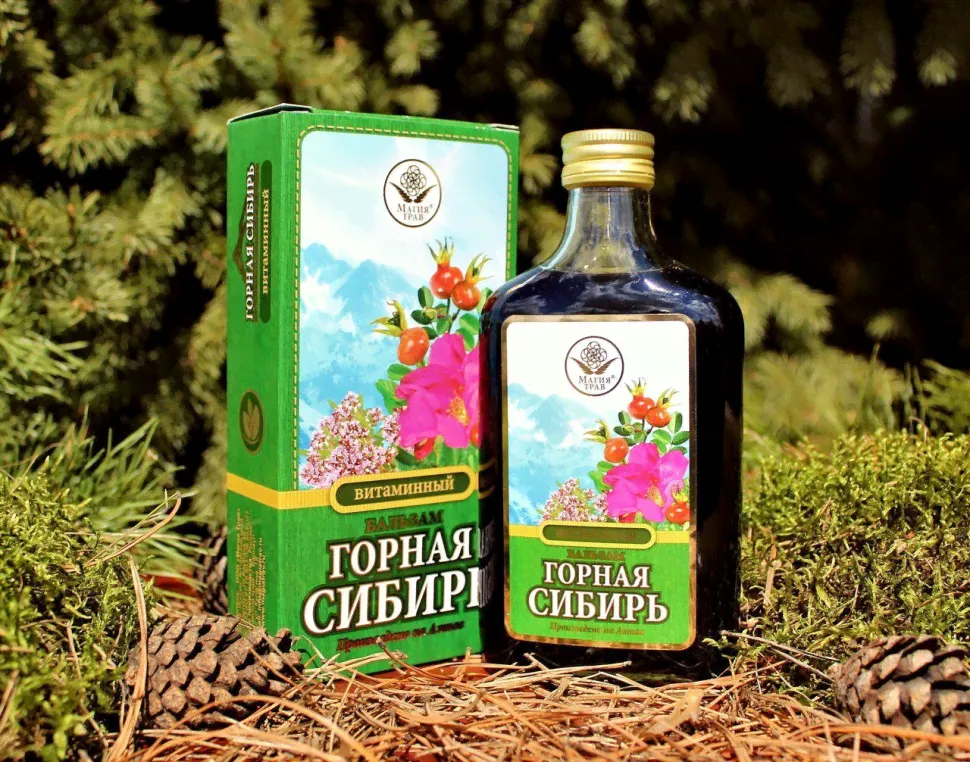 Бальзам «Горная Сибирь» витаминный, 250 мл.-0
